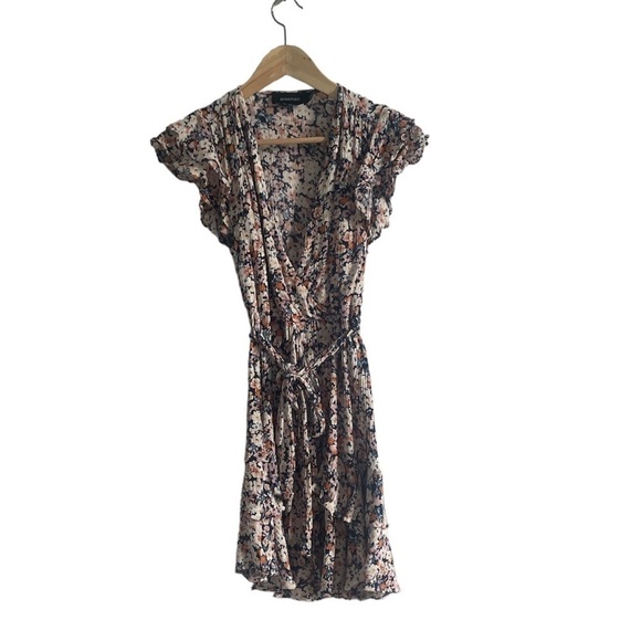 Minkpink Floral Ava Faux Wrap Mini Dress - Picture 2 of 10